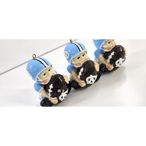 Vintage UNC Tarheel Lil Fan Baby Football Christmas Ornament Decor College NCAA - Picture 2 of 8